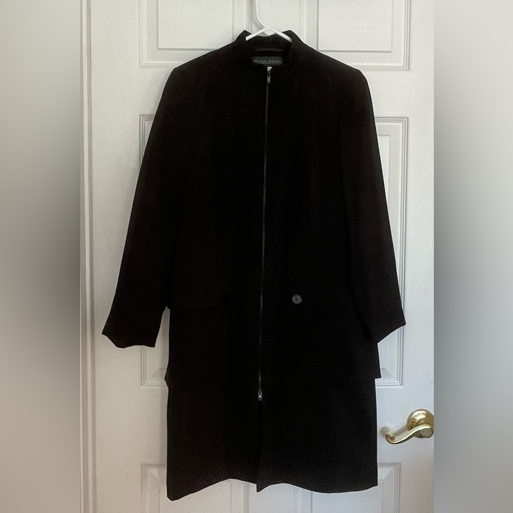 Harve Benard long black coat